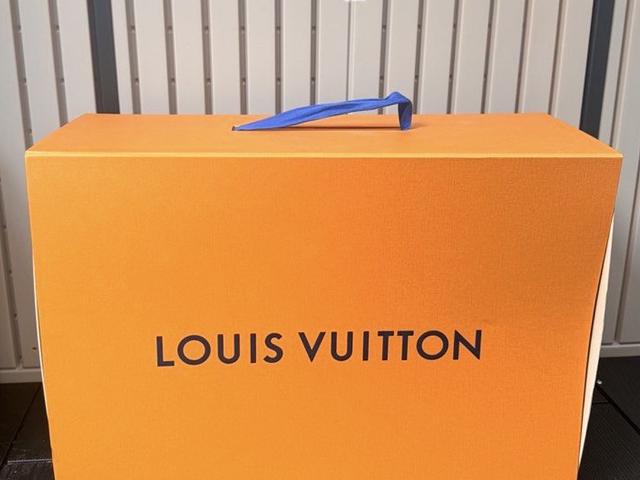 Louis Vuitton LV orange big box decoration storage