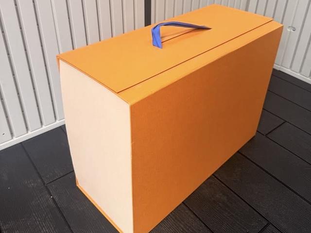 Louis Vuitton LV orange big box decoration storage
