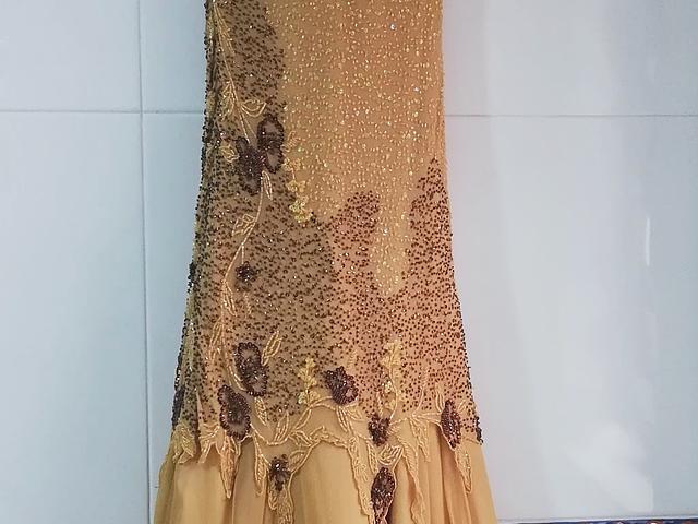 Vintage Full Length Evening Gown with Shawl