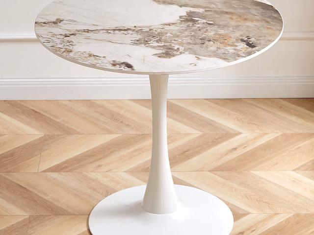 Elegant white marble table - 70*70*72Cm