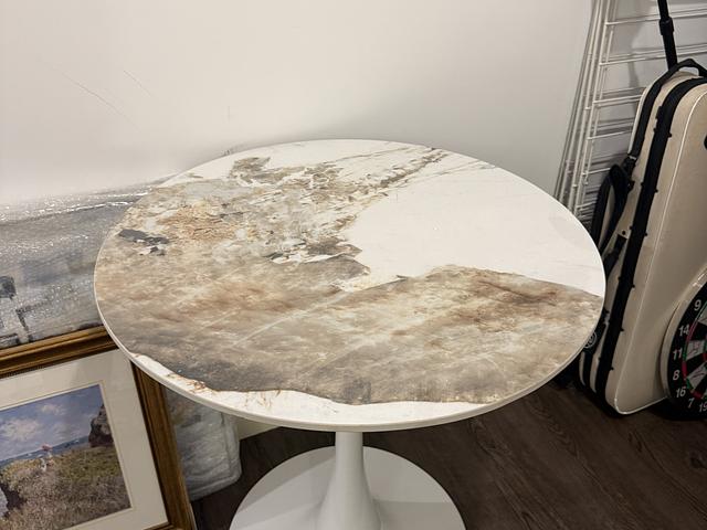 Elegant white marble table - 70*70*72Cm