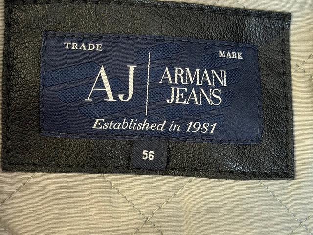 Armani Jeans genuine leather jacket Men