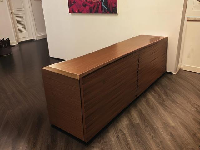 WOOD 2 DOOR CABINET IN TEXTURED OPIUM BROWN