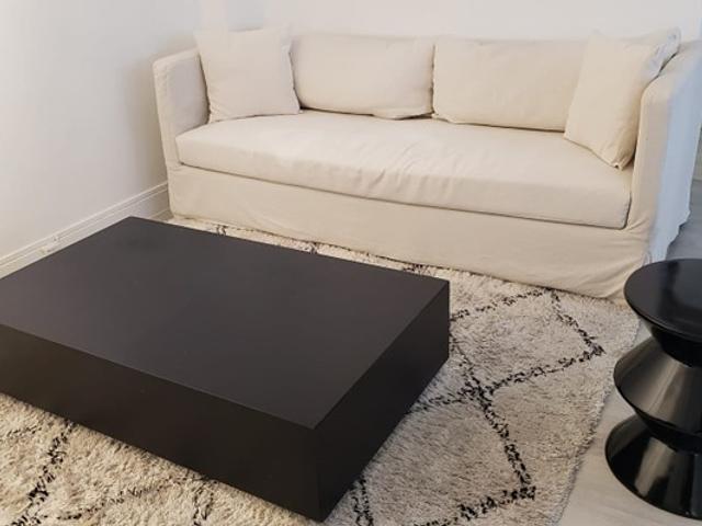 Italian MINOTTI Designer Black Coffee Table