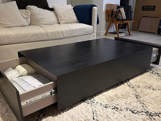 Italian MINOTTI Designer Black Coffee Table