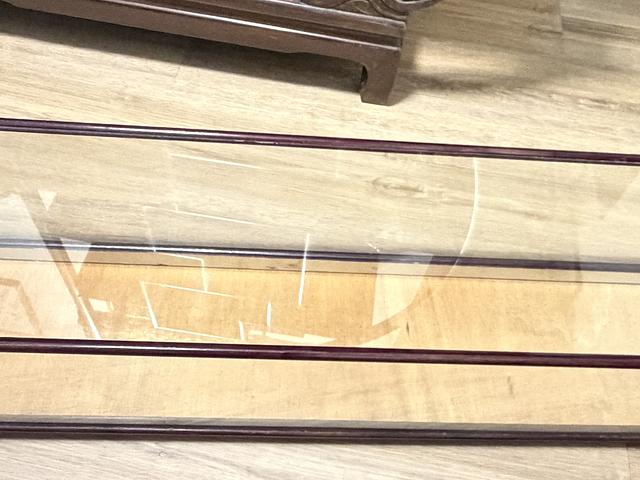 A large glass display cabinet 