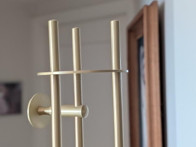 Modern Luxury Brass & Marble Coat Stand 