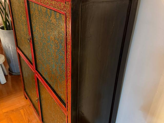 Vintage Tibetan-Style Cabinet