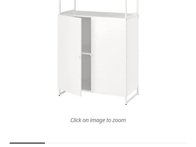 Ikea JOSTEIN white shelving unit