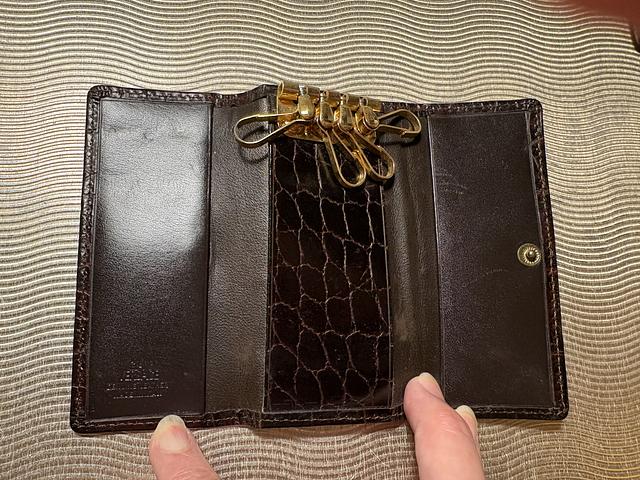 Gianni Versace leather key pouch 