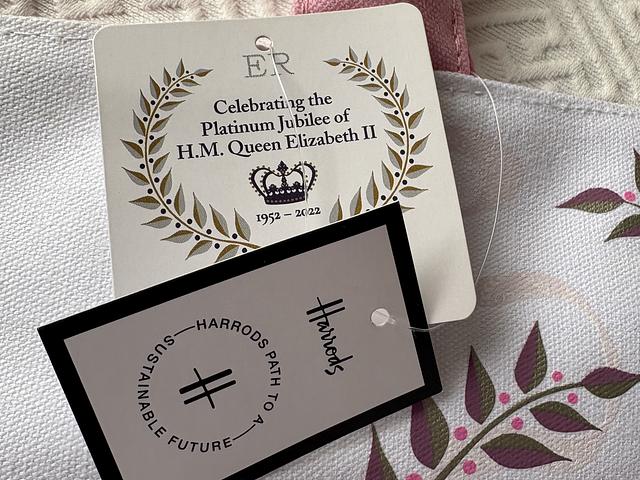 Harrods Queen Elizabeth II Platinum Jubilee Tote 